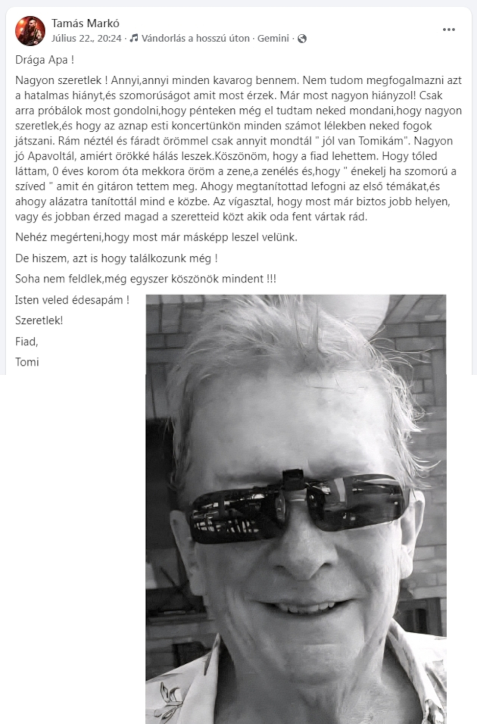 Tomi Búcsúja